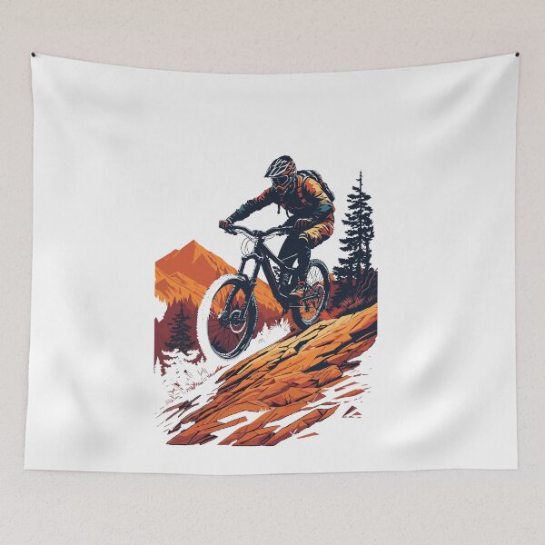 Item preview, Dynamic Mountain Bike T-Shirt Design - Downhill Adventure designed and sold by DanyelShirt.
