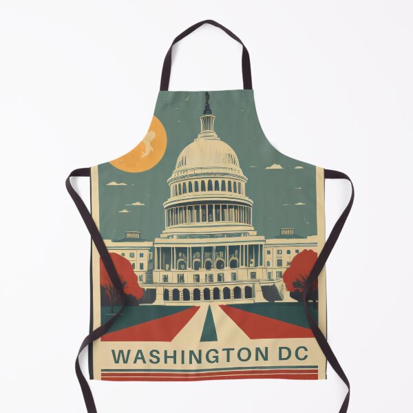 Item preview, Washington DC Vintage Minimal Retro Travel Poster designed and sold by Inari Designs.