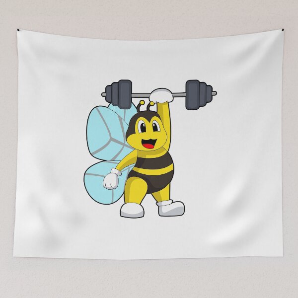 Item preview, Bee Bodybuilder Barbell Bodybuilding designed and sold by Snabdesign84.