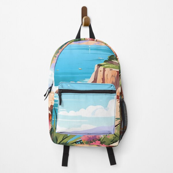 Item preview, A French Riviera landscape summer vibes designed and sold by WallWhimsyWorks.
