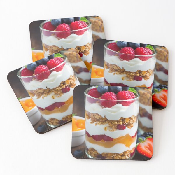 Item preview, Fruit parfait Layers of fresh fruits yogurt and granola designed and sold by WallWhimsyWorks.