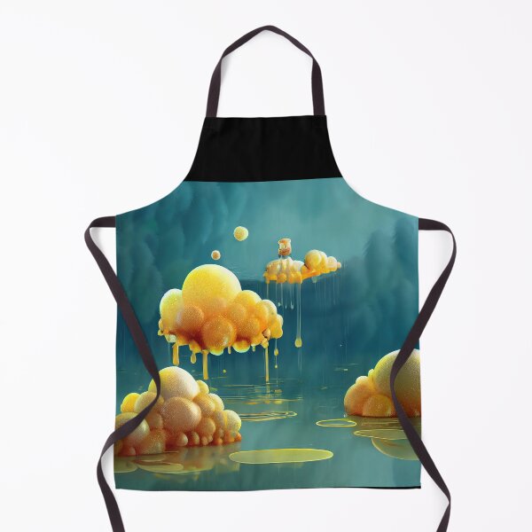 Aperçu de l'œuvre Nectar Oasis : peinture du lac Honey Fantasy créée et vendue par EmeraldeaArt.
