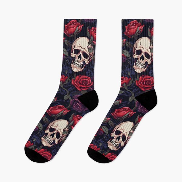 Item preview, Eternal Elegance: Skulls and Blood-Red Roses designed and sold by trendyzcom.