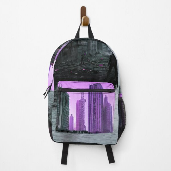 Item preview, Postapocalyptic Dystopian City Purple designed and sold by SassyArtistry.