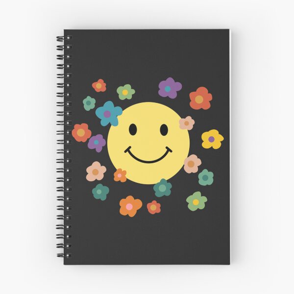 Item preview, smiley face with flowers   designed and sold by liatim.