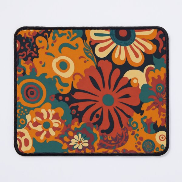 Item preview, Flower Power Colourful Flower Pattern designed and sold by druidwolfart.