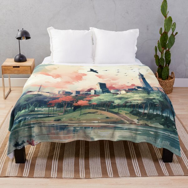 Item preview, Cityscape With Birds In The Sky designed and sold by alacaz.