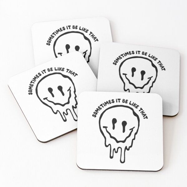 Item preview, A veces es como ese emoticón que gotea Bolsa de algodón - Emoji sonriente derretido designed and sold by liatim.