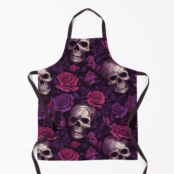 Item preview, Eternal Elegance: Skulls and Blood-Red and Purple Roses designed and sold by trendyzcom.