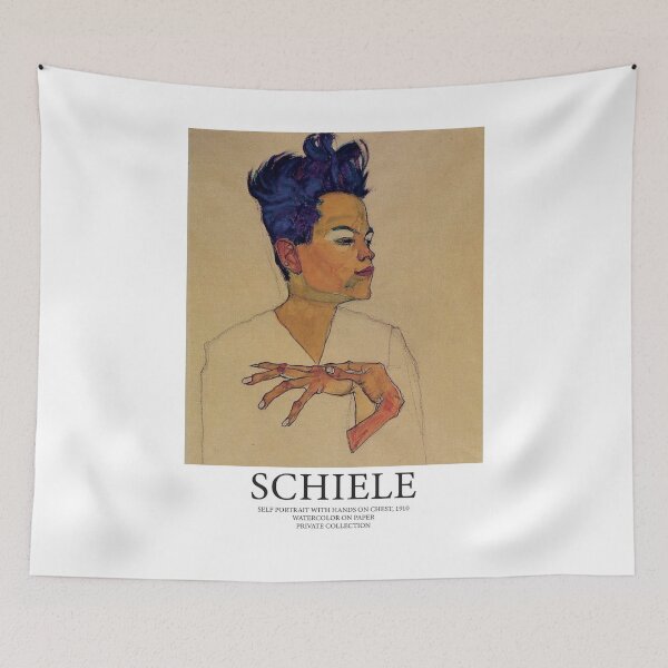 Item preview, Egon Schiele // Self Portrait art poster  designed and sold by 33ll.