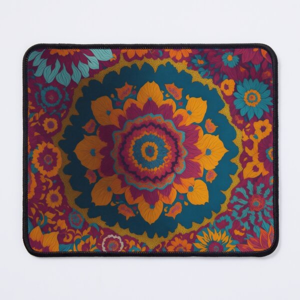 Item preview, Flower Power Colourful Flower Pattern designed and sold by druidwolfart.