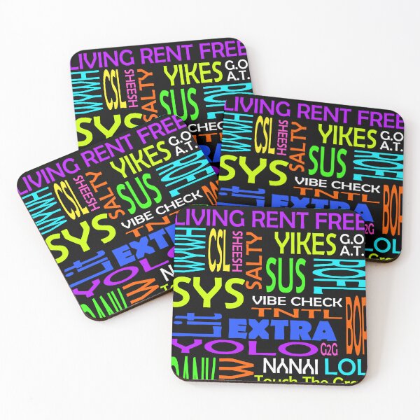 Item preview, Mixed Neon Slang designed and sold by Cobalt Blue Watercolors.