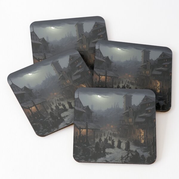 Item preview, A zombie medieval village image #3 designed and sold by Demonik-Art.