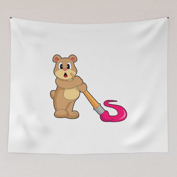 Item preview, Bear Painting Paint brush designed and sold by Snabdesign84.