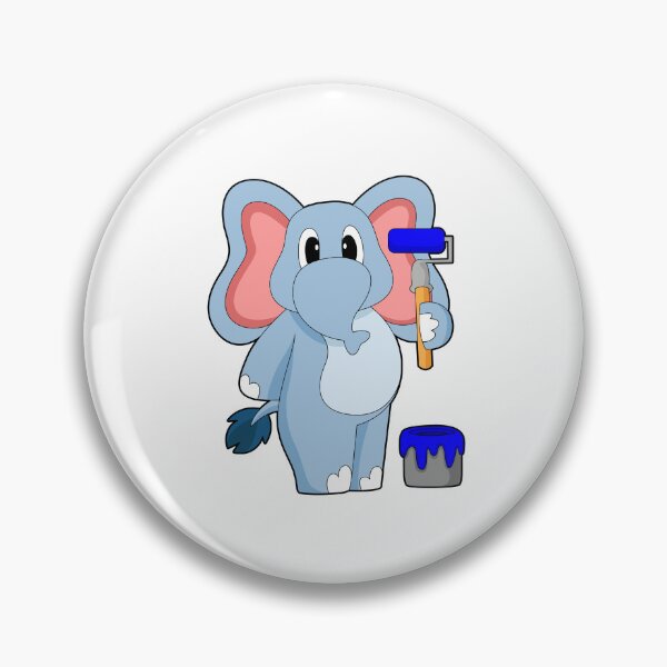 Item preview, Elephant Painting Paint brush Paint bucket designed and sold by Snabdesign84.