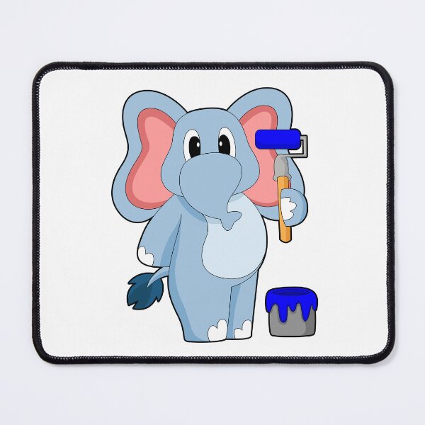 Item preview, Elephant Painting Paint brush Paint bucket designed and sold by Snabdesign84.
