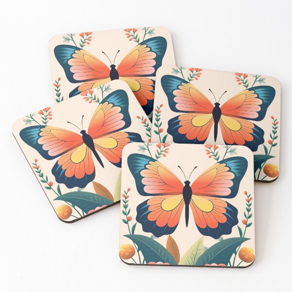 Item preview, A colorful butterfly is stunning and vibrant designed and sold by WallWhimsyWorks.