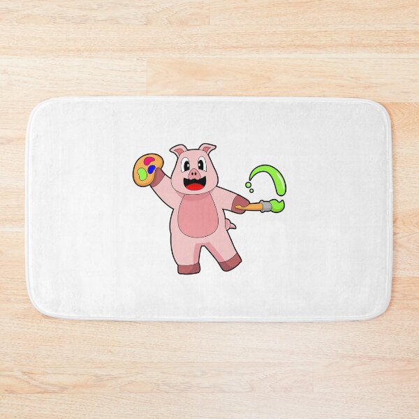 Item preview, Pig Painting Paint brush Color designed and sold by Snabdesign84.