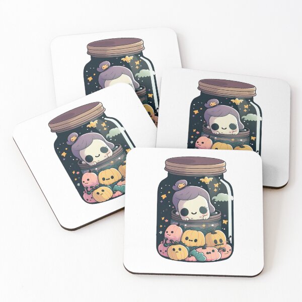 Item preview, Cute Halloween in a Jar designed and sold by Inky-Spiration.