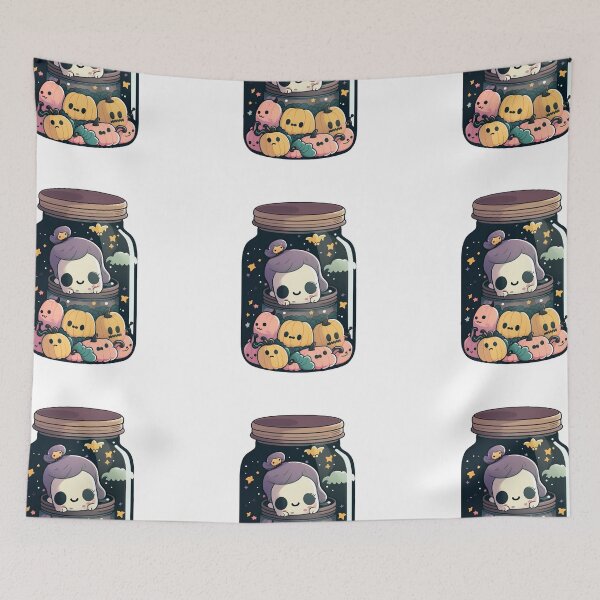 Item preview, Cute Halloween in a Jar designed and sold by Inky-Spiration.