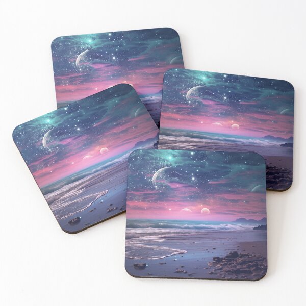 Item preview, Cosmic Shores - Twilight Beach Fantasy designed and sold by OdysseyArtworks.