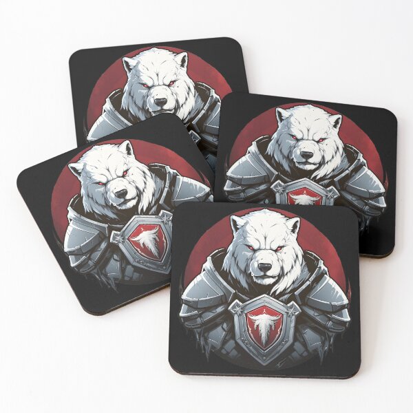 Item preview, Fearsome Arctic Defender: Metal Plate Armored Polar Bear designed and sold by LukeAiWalker.