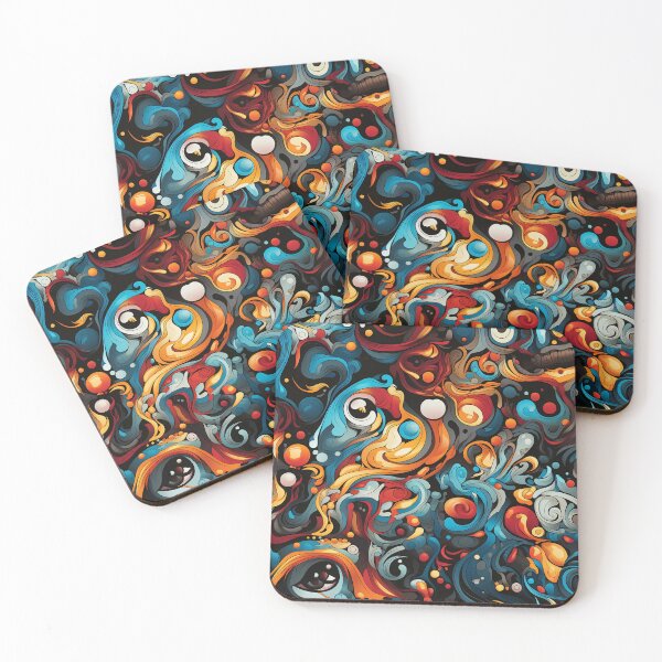 Item preview, Sticker A super Hauntingly Beautiful abstract designed and sold by wannapong.
