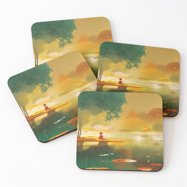 Item preview, Soledad junto al lago Honey: una pintura de fantasía designed and sold by EmeraldeaArt.