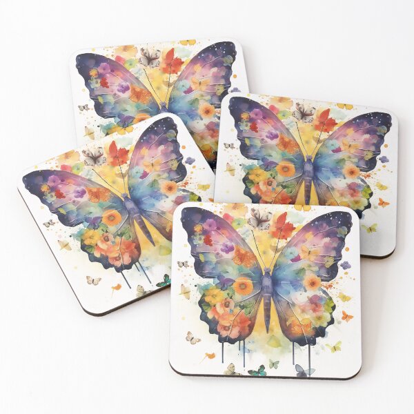 Item preview, A colorful butterfly is stunning and vibrant designed and sold by WallWhimsyWorks.