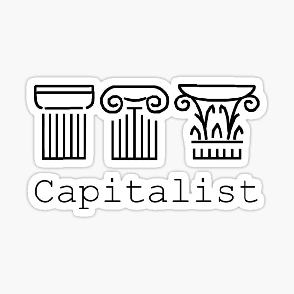 Item preview, Capitalist black logo designed and sold by Inside-Arch.