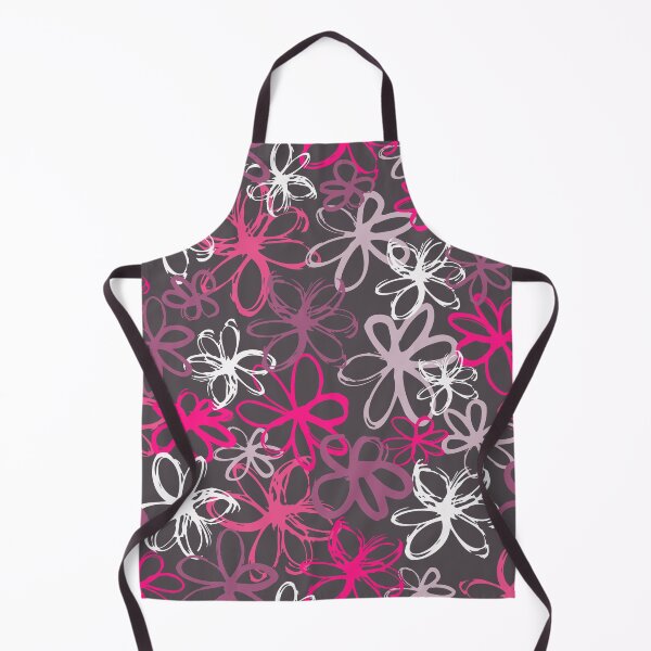 Item preview, Hand painted Floral Flower Swoosh pattern - pink purple designed and sold by Nicola-Rowe.