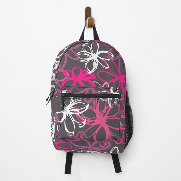 Item preview, Hand painted Floral Flower Swoosh pattern - pink purple designed and sold by Nicola-Rowe.