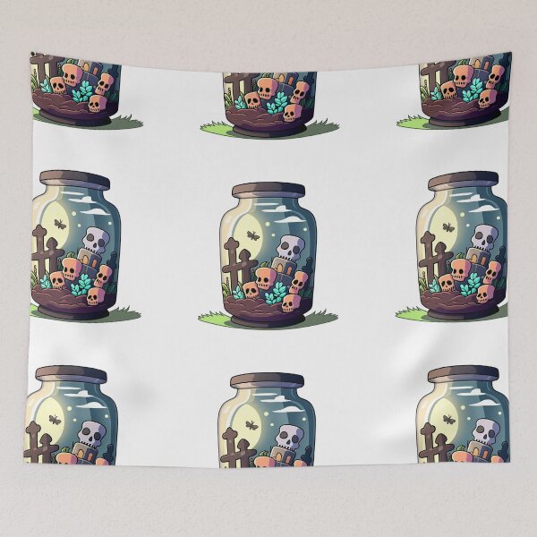 Item preview, Skulls in a jar designed and sold by Inky-Spiration.