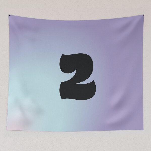 Item preview, 2nd birthday Purple Elegance: No. 2 on Gradient designed and sold by Art-shia.