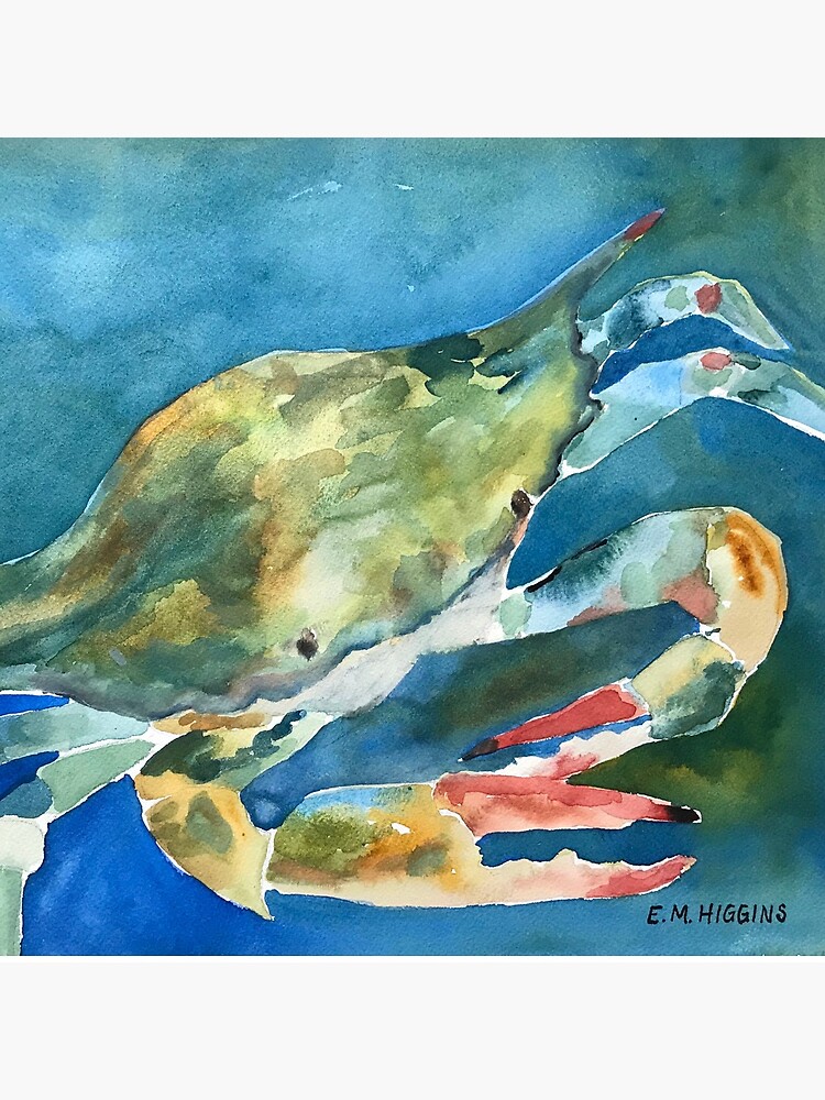 Blue Crab by WaterColorWheel