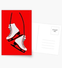 Eiskunstlauf-Skates Postkarten