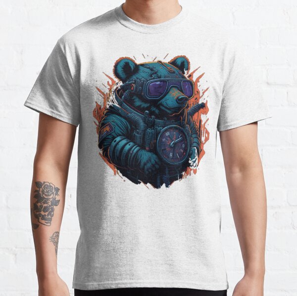 Cool Portrait of Grizzly Bear with Sunglasses  Kids T-Shirt for Sale by  Michael Voyler