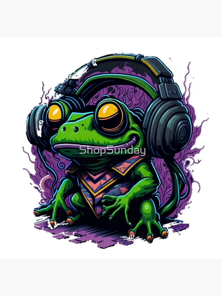 Hippy Cute Stoner Frog Sitting On A Pot Leaf  Pillow for Sale by  ShopSunday