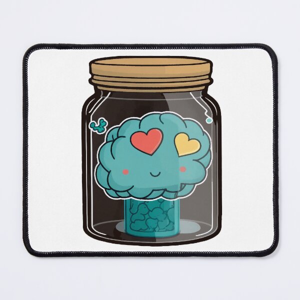 Item preview, Cute Brain in a Jar  designed and sold by Inky-Spiration.