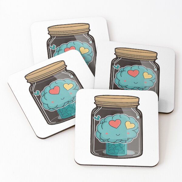 Item preview, Cute Brain in a Jar  designed and sold by Inky-Spiration.