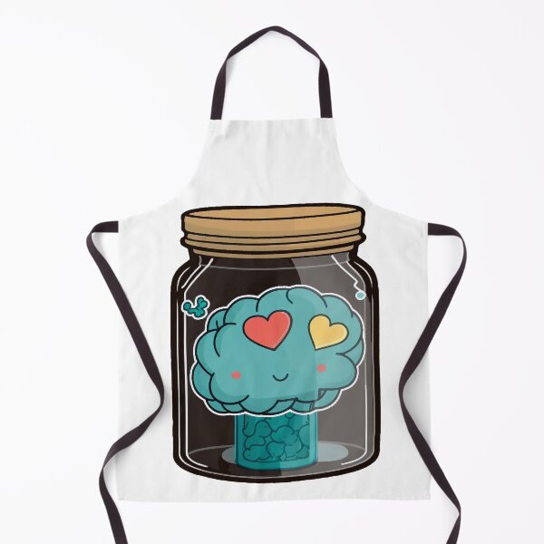Item preview, Cute Brain in a Jar designed and sold by Inky-Spiration.