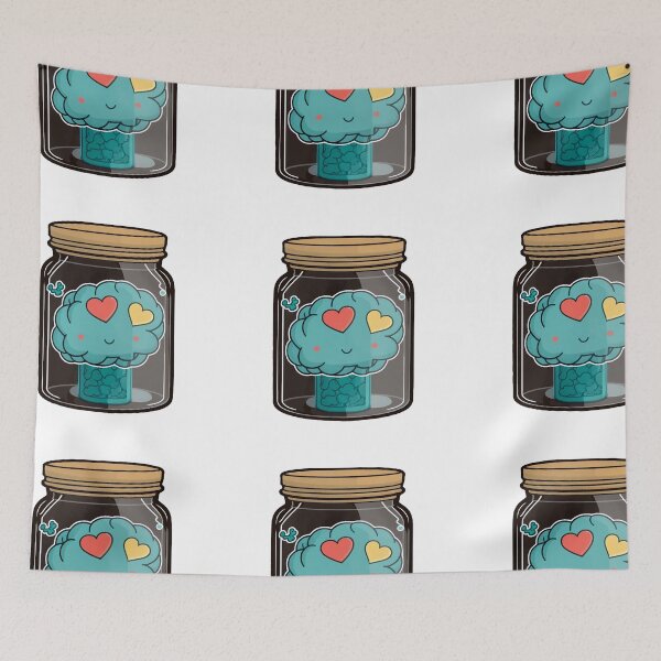 Item preview, Cute Brain in a Jar  designed and sold by Inky-Spiration.