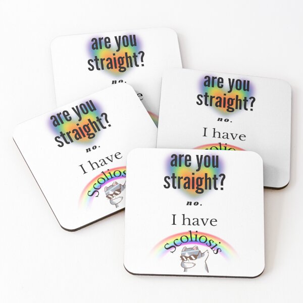 Item preview, Are You Straight? No. I have ScolioSis Cat Funny  designed and sold by Agata Lorencen.