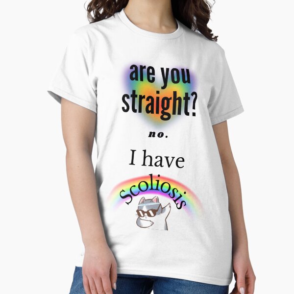 Item preview, Are You Straight? No. I have ScolioSis Cat Funny  designed and sold by Agata Lorencen.