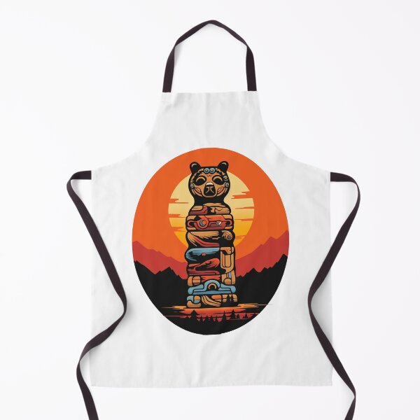 Artikelvorschau, Tiertotem bei Sonnenuntergang entworfen und verkauft von Inky-Spiration.