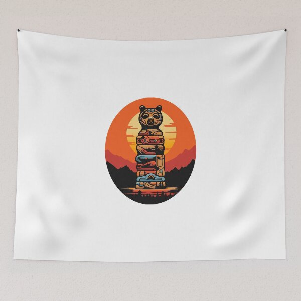 Item preview, Animal totem at sunset designed and sold by Inky-Spiration.