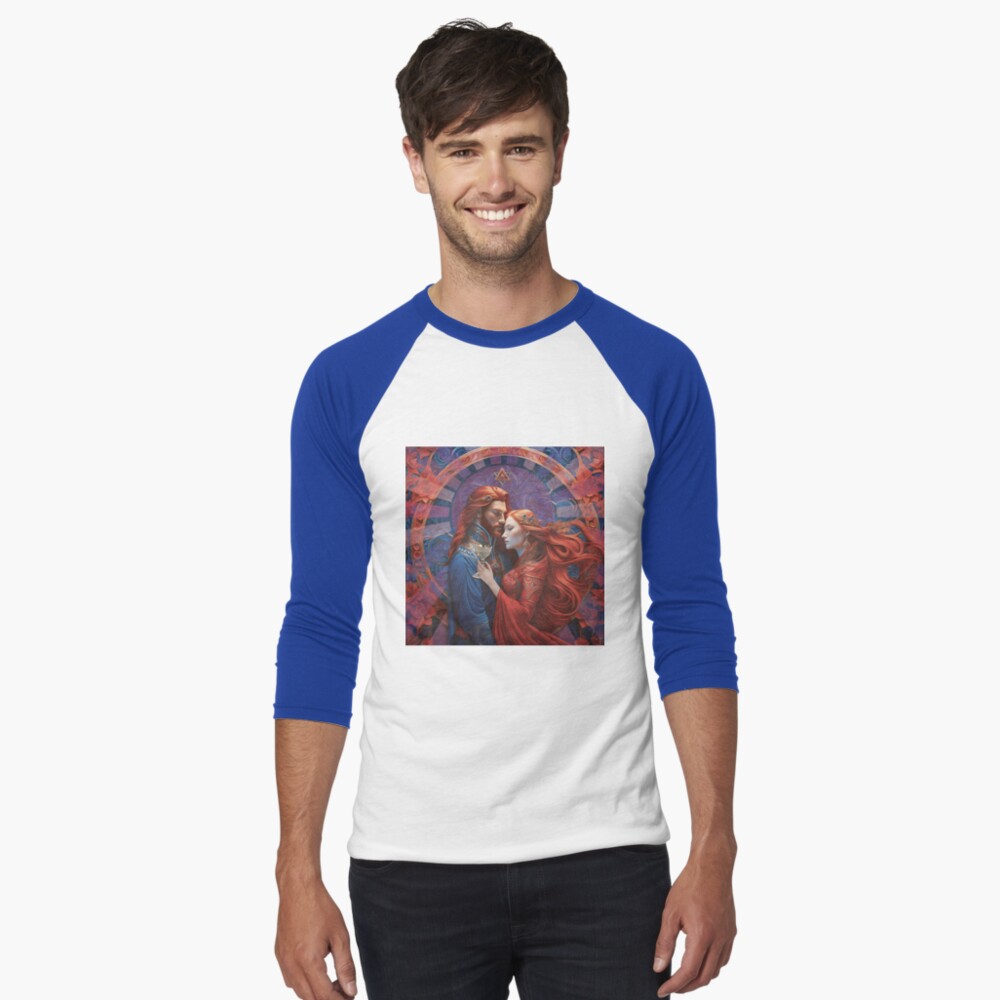 Item preview, Baseball ¾ Sleeve T-Shirt designed and sold by PurplePeacock.