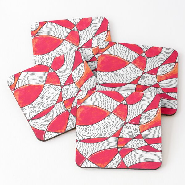 Item preview, Red world of lines designed and sold by InspiringLines.