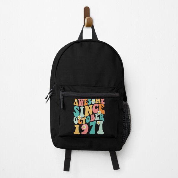 Item preview, Awesome Since October 1971 | Made In 1971 | Retro Groovy Birthday designed and sold by Christina-grich.