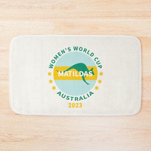 Item preview, Matildas Woman Soccer World Cup 2023, Australian Womens Soccer, Kangaroo/ Green and yellow designed and sold by SoloAutenica.